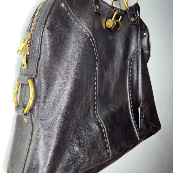 YSL Large Muse Bag - Chocolate Brown - Picture 4 of 12